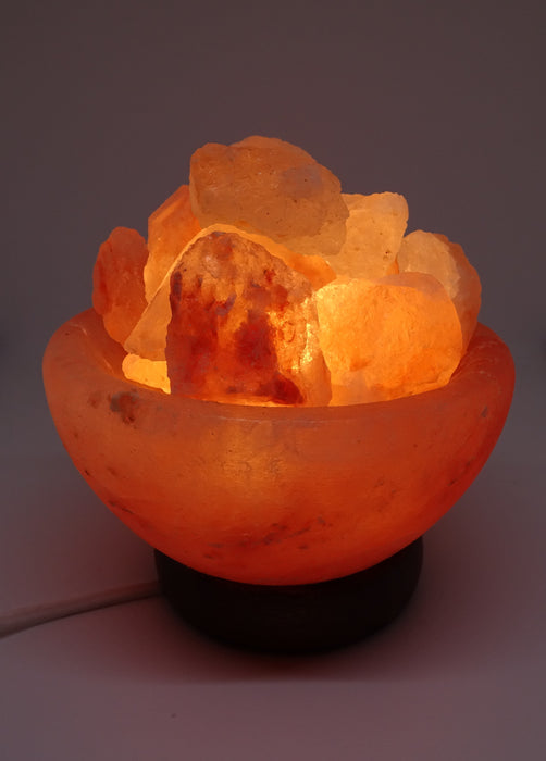 Himalaya zoutlamp vuurschaal brokstukken (GRATIS VERZENDING)