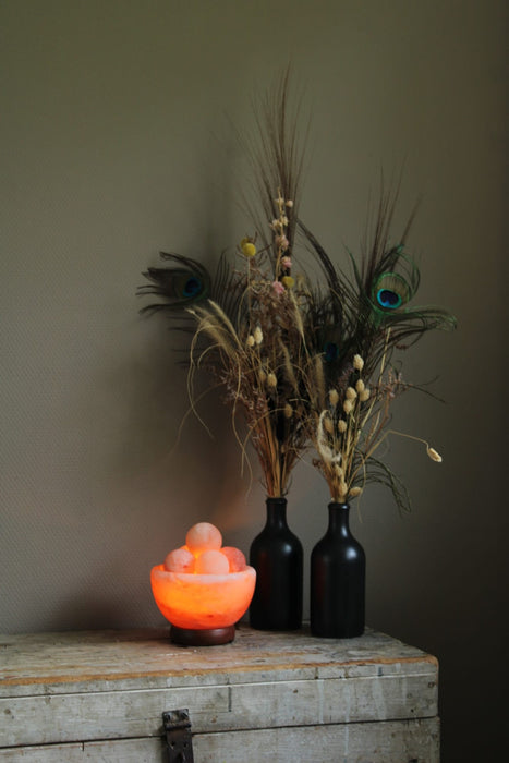 Himalaya Zoutlamp Vuurschaal Ballen (GRATIS VERZENDING)