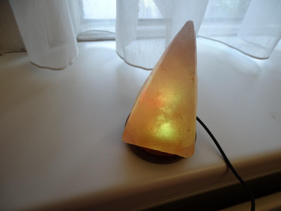 Himalaya Zoutkristal LED Lamp USB piramide